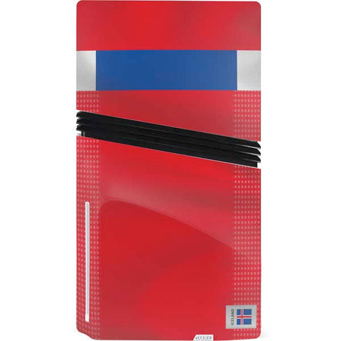 Iceland Soccer Flag PS5 Pro Disk Console Skin